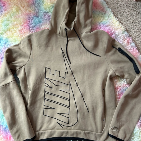 Nike Other - Nike Tan Hoodie with Black Details